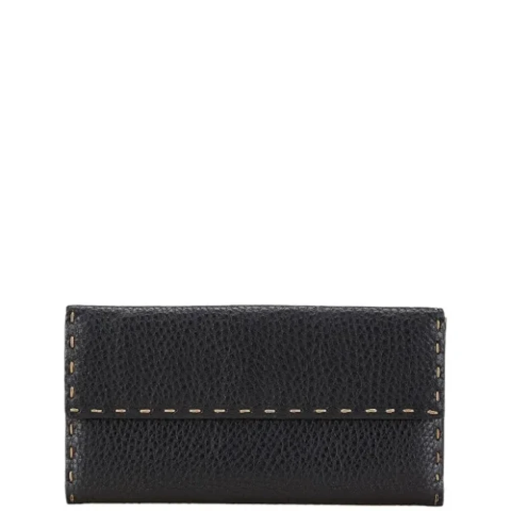 Fendi Vintage Pre-owned Leather wallets Blue Dames