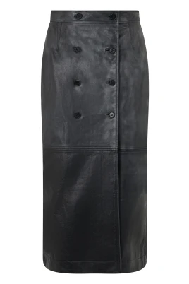 Plongé Nappa Läderskirt