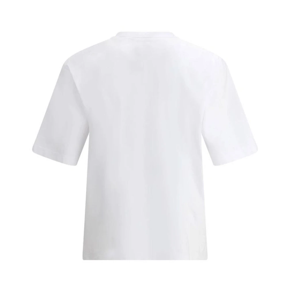 Dsquared2 Monochrome Bedrukt Katoenen T-Shirt White Heren
