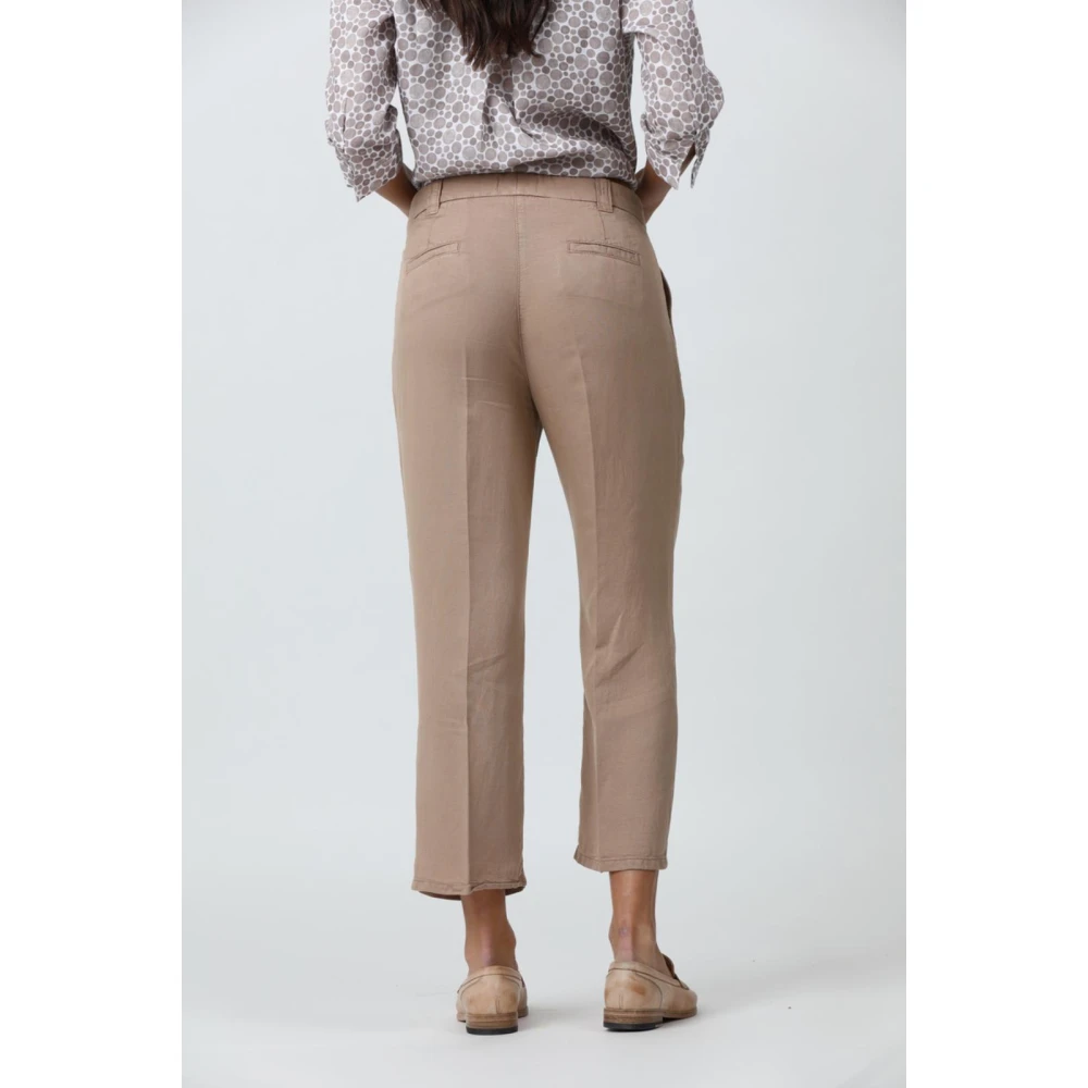 Via Masini 80 Stijlvolle Herenbroek Beige Dames