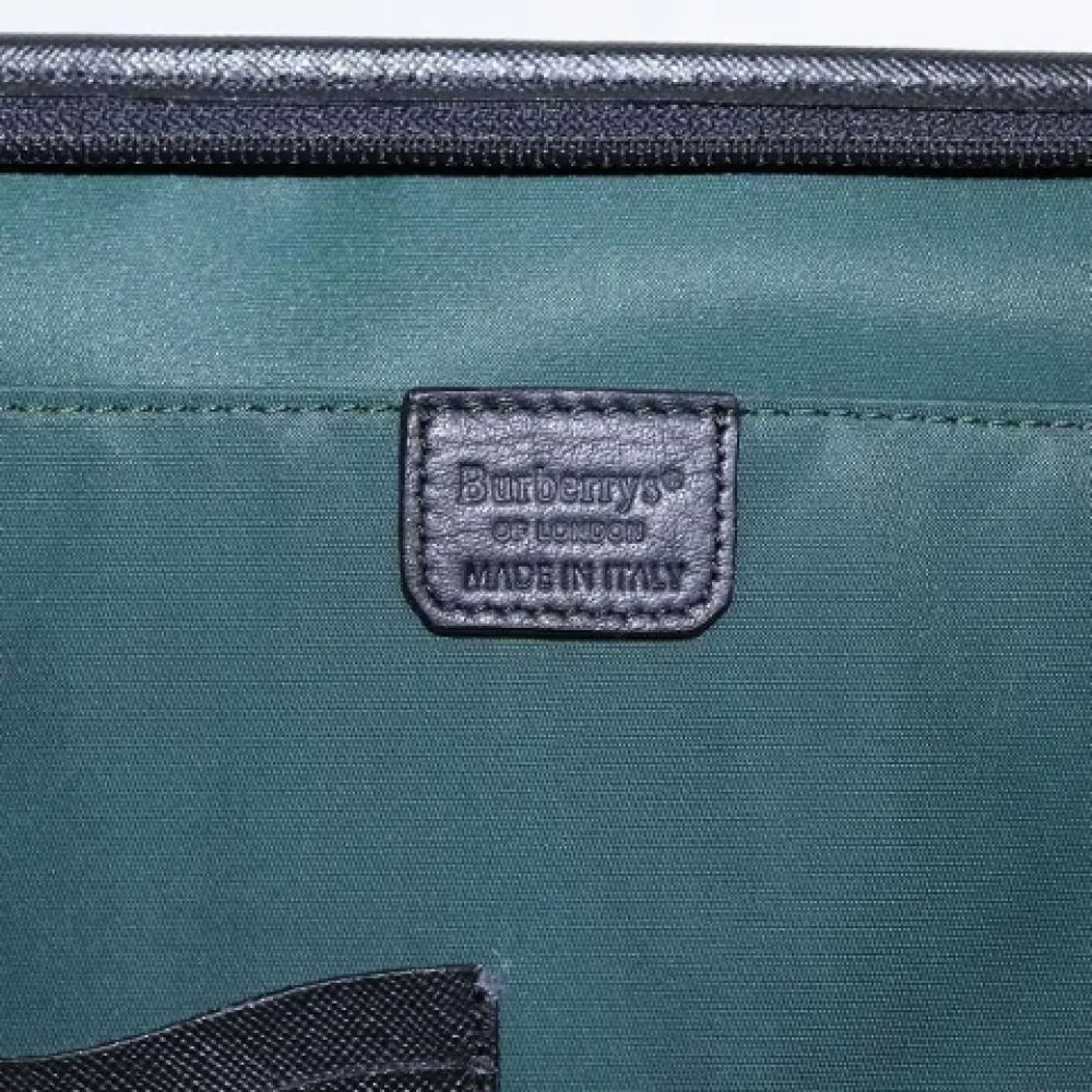Burberry Vintage Pre-owned Canvas clutches Black Dames