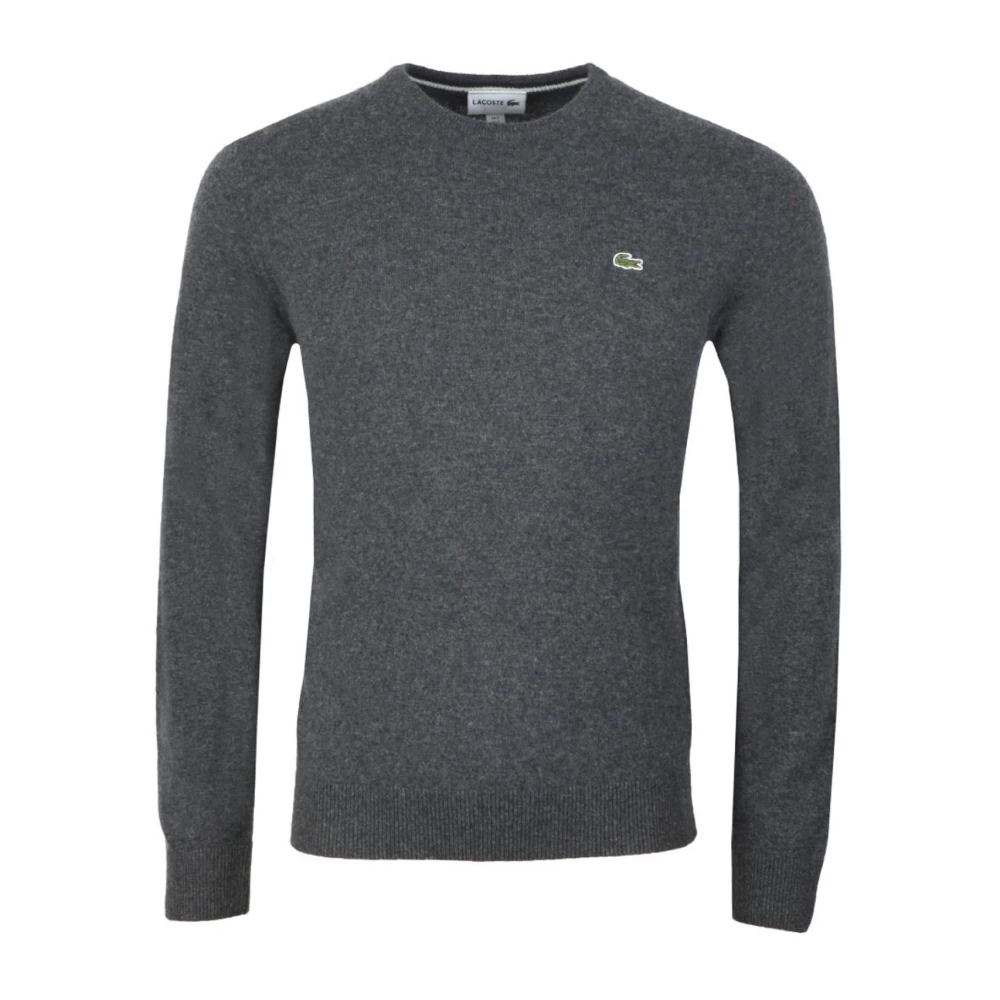 Lacoste Wollen Pullover Regular Fit Ronde Hals Gray Heren