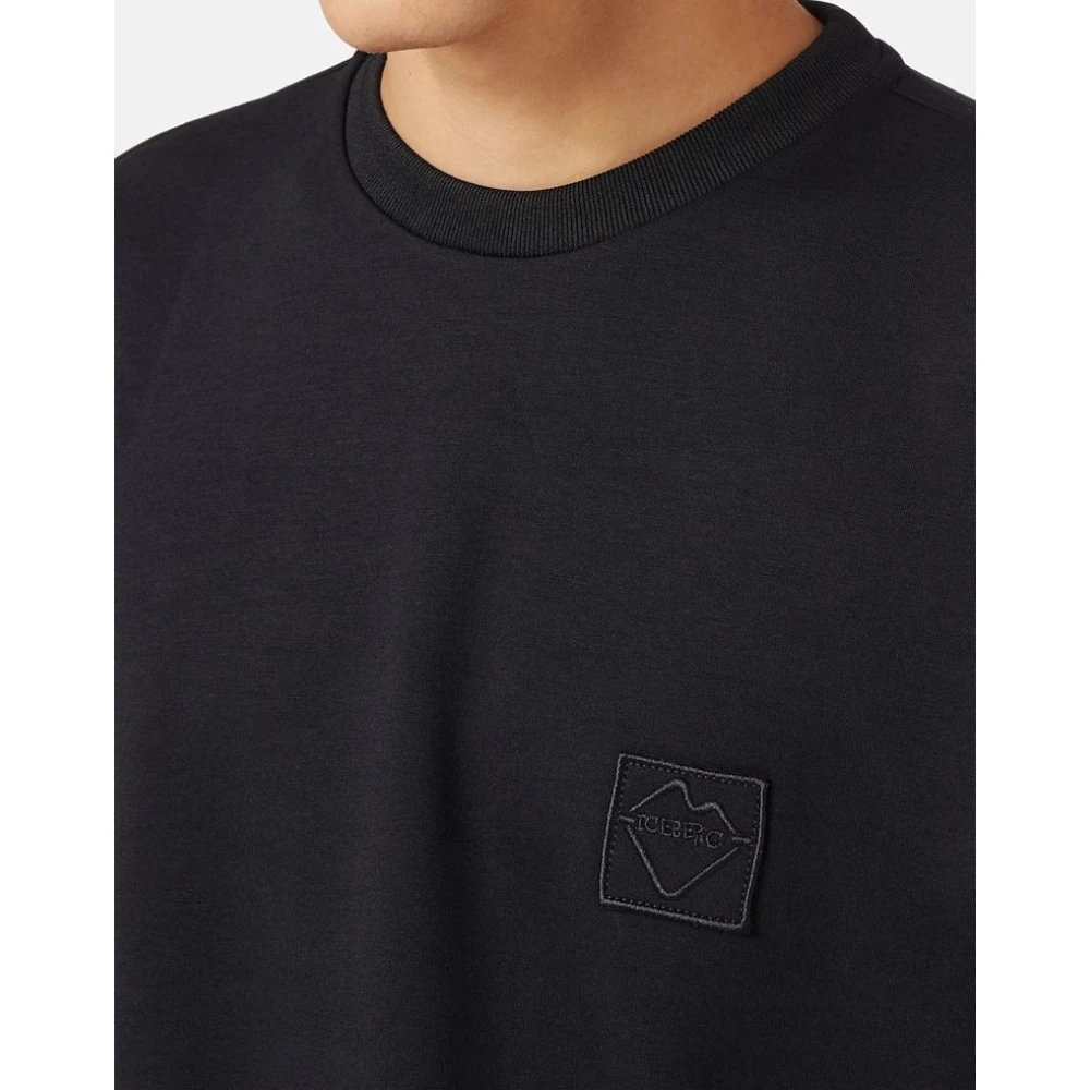 Iceberg Sweatshirt van technische stof Black Heren