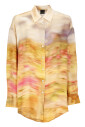 chemise-orange-en-viscose-avec-col