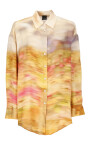 chemise-orange-en-viscose-avec-col