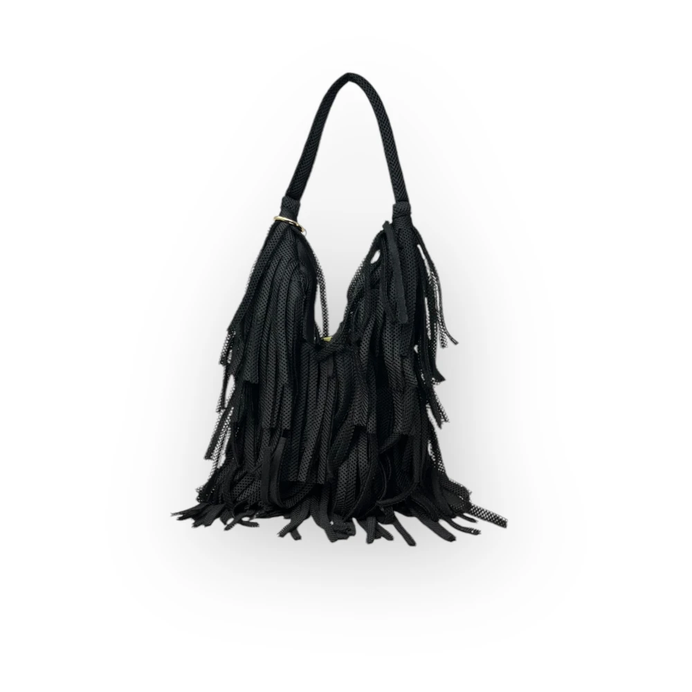 La Milanesa Schoudertas Agnese Small Black Dames