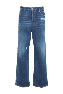 Avslappnad Wide Leg Jeans i