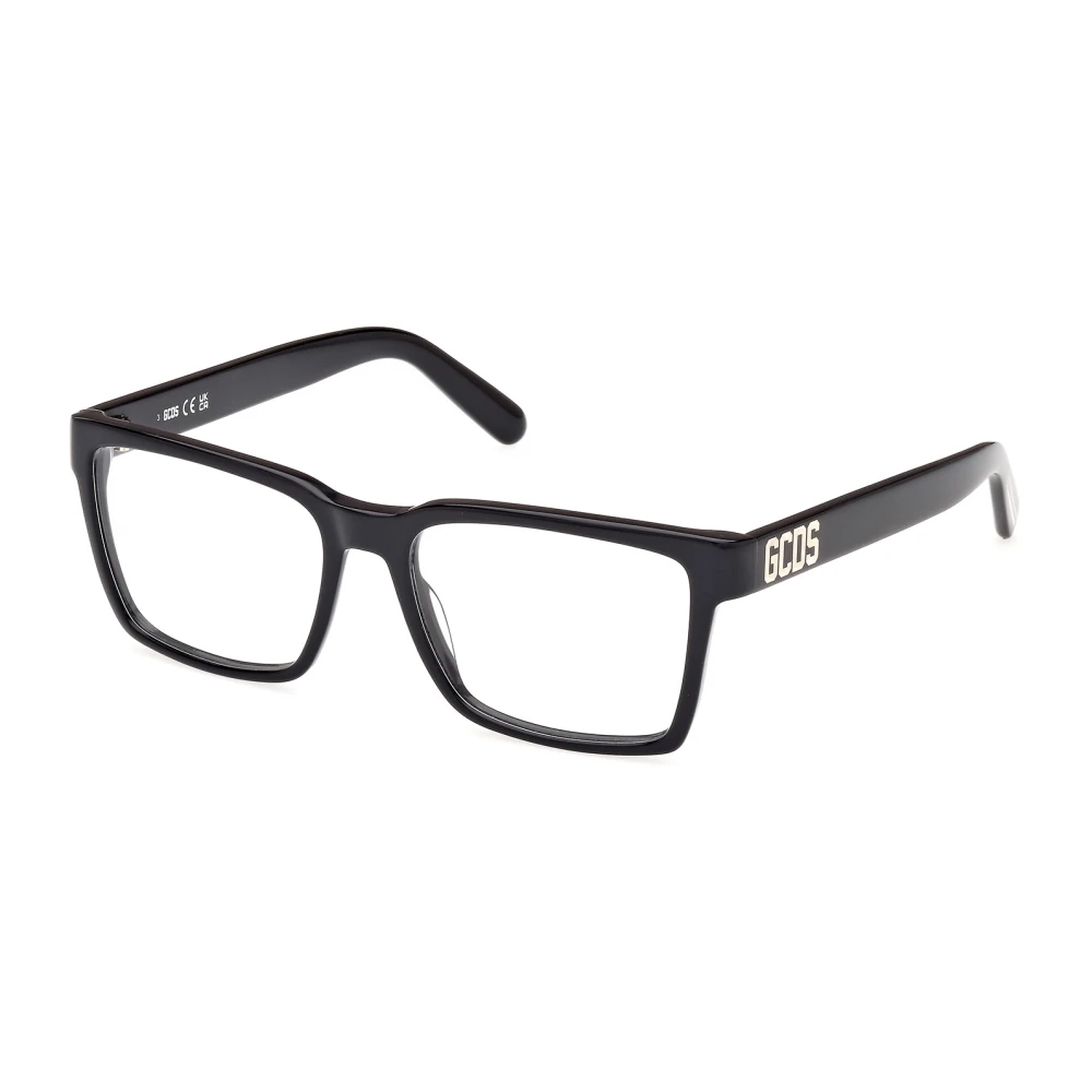 Gcds Unisex Black Glasses, 53 Mm, Stylish Eyeglasses In