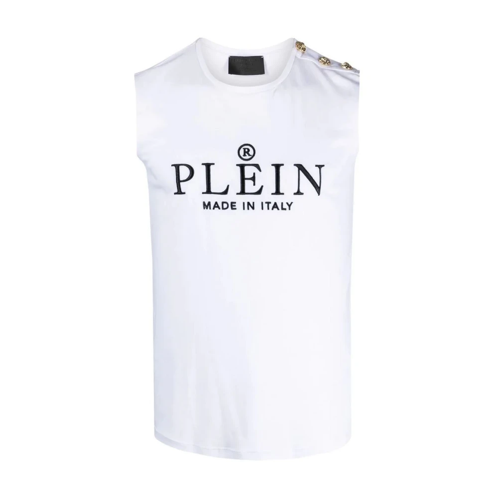 Philipp Plein Donna Bianco - Tank Top Iconic - Tops - Xs - Immagine 3