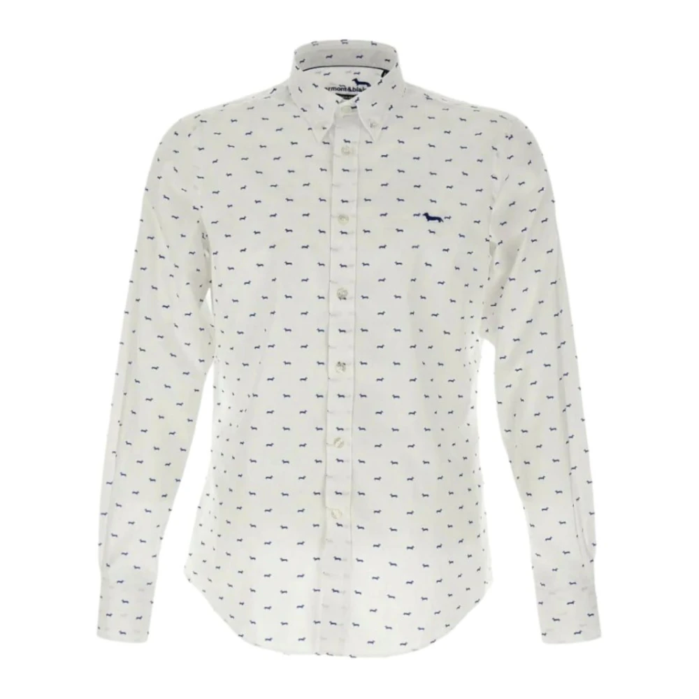 Harmont & Blaine Wit overhemd met all-over logo voor heren XXL White Heren