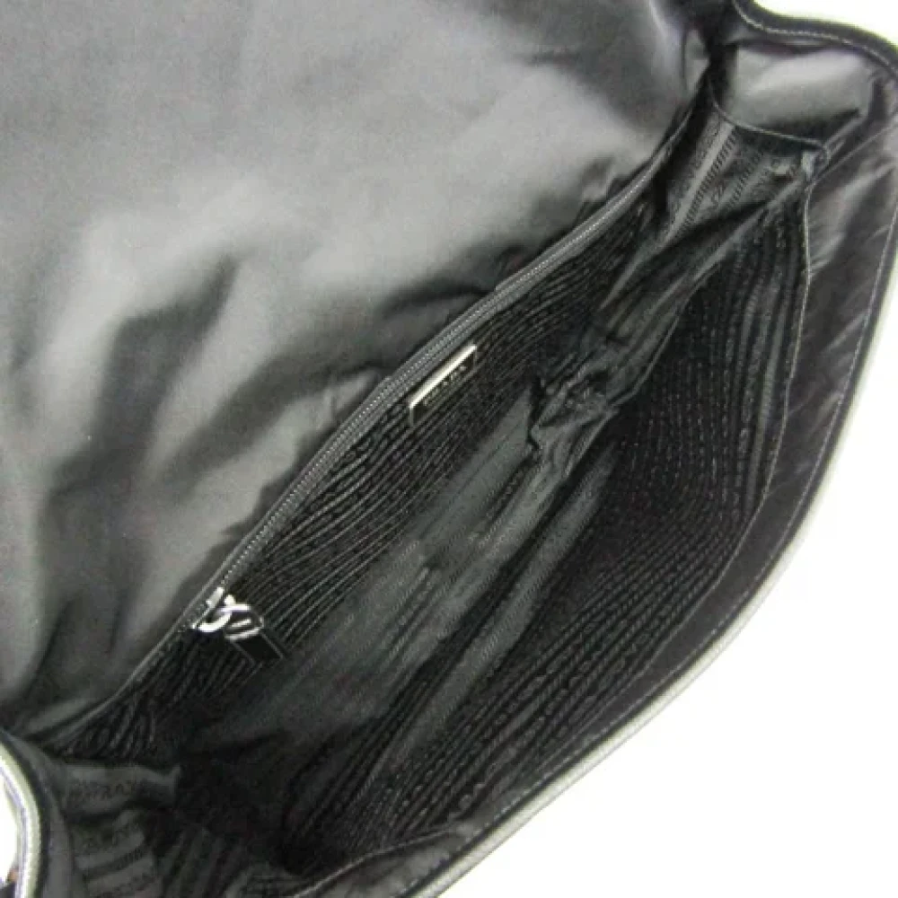Prada Vintage Pre-owned Canvas prada-bags Black Dames