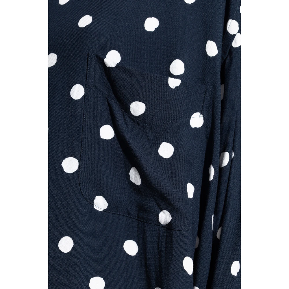 Balenciaga Polkadotshirt Blue Dames