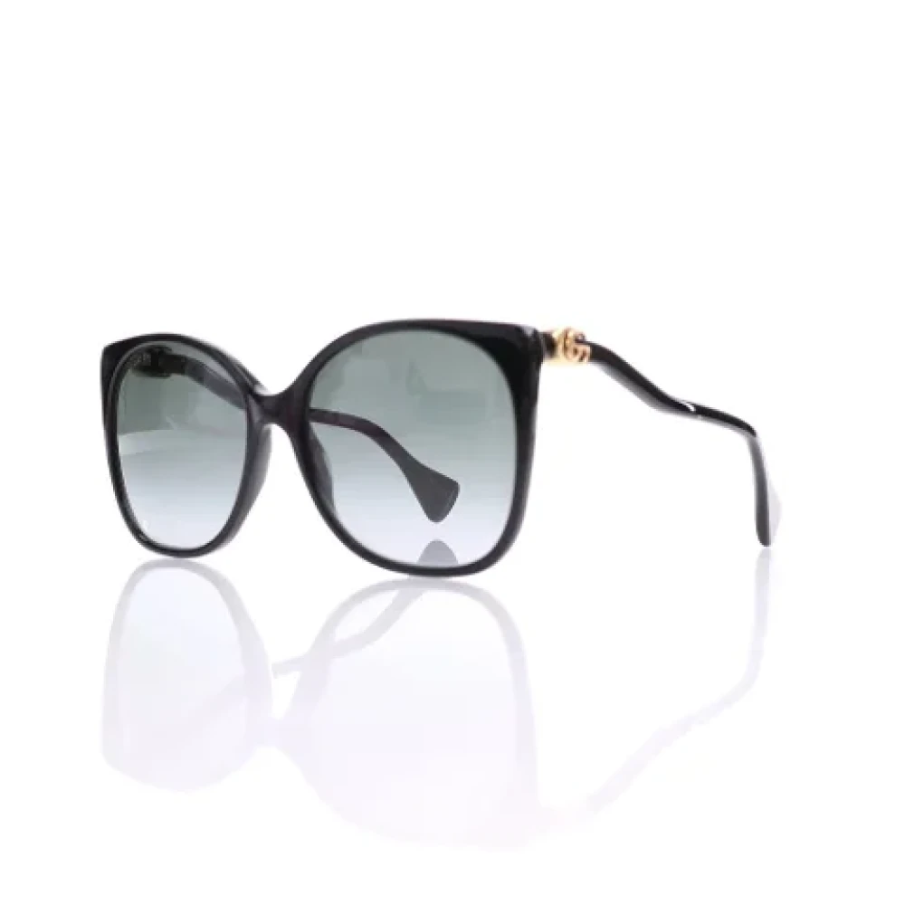 Gucci Vintage Pre-owned Plastic sunglasses Black Dames
