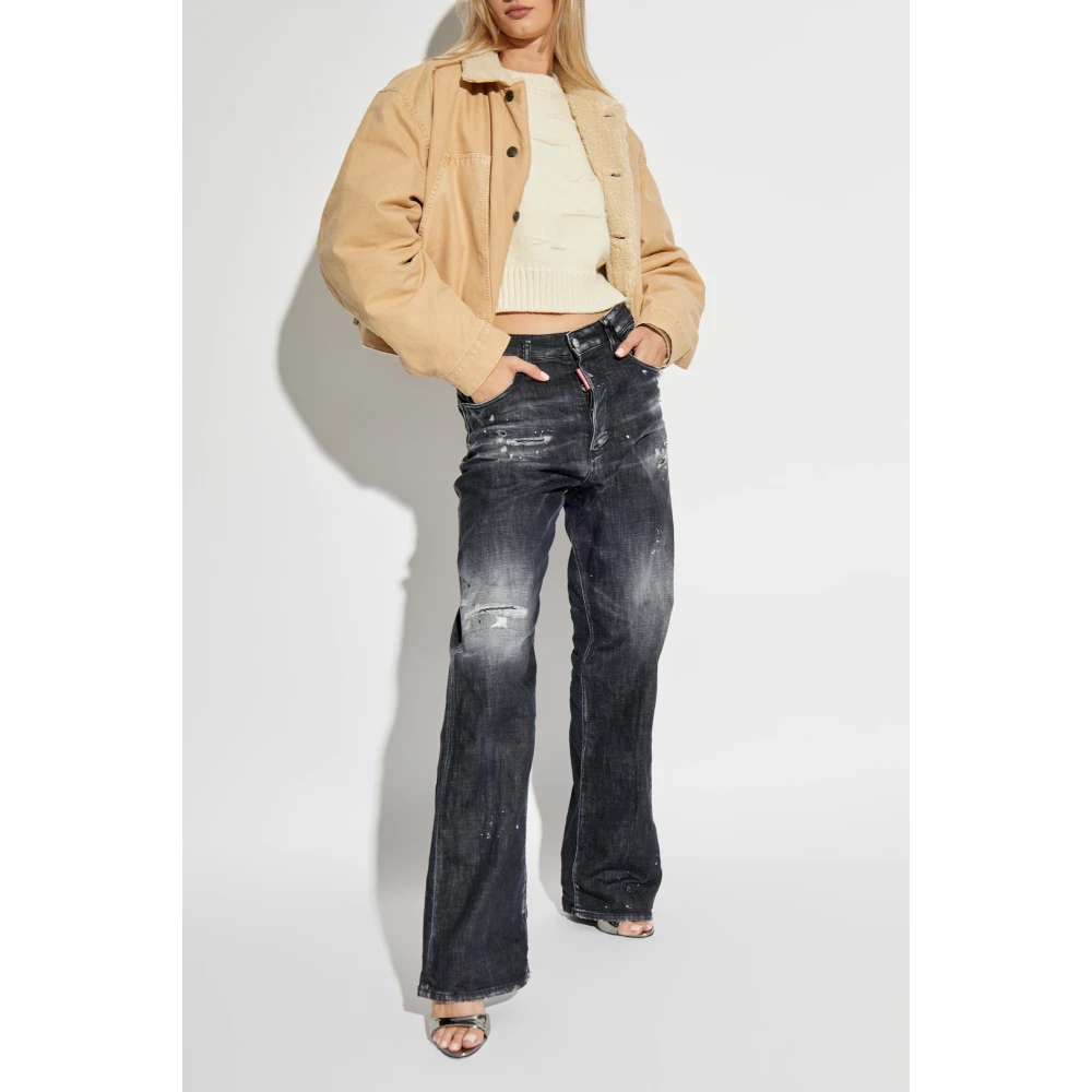 Dsquared2 Geïsoleerde spijkerjas Beige Dames