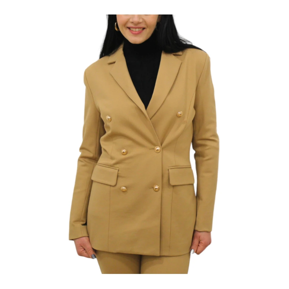 Gaudi Blazer Jas voor Vrouwen Brown Dames