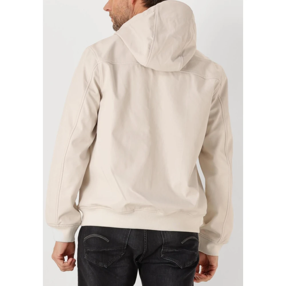 Lyle & Scott Beige Mesh Back Softshell Jas Beige Heren