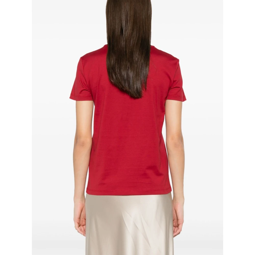 Max Mara Rode T-shirt met Zak Red Dames