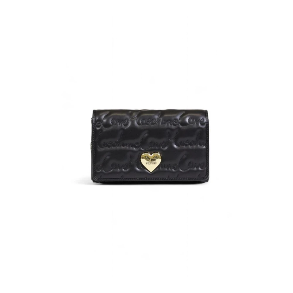 Love Moschino Stijlvolle Polyethyleen Handtas Dames Collectie Black Dames