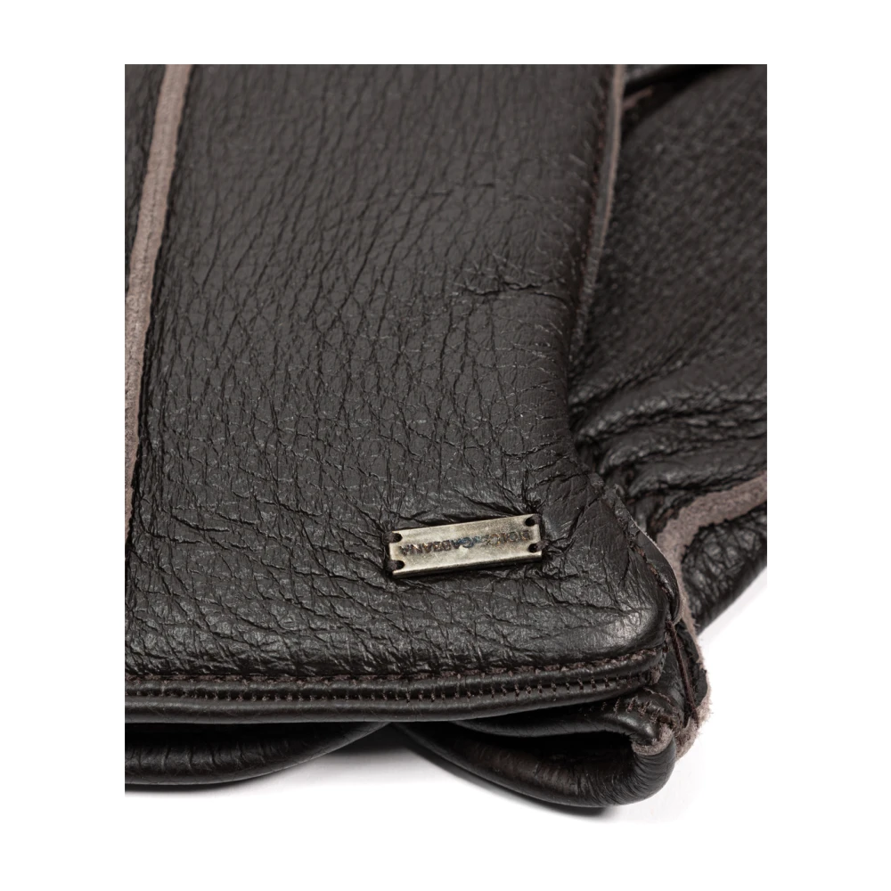 Dolce & Gabbana Korte Hertenhandschoenen Brown Heren