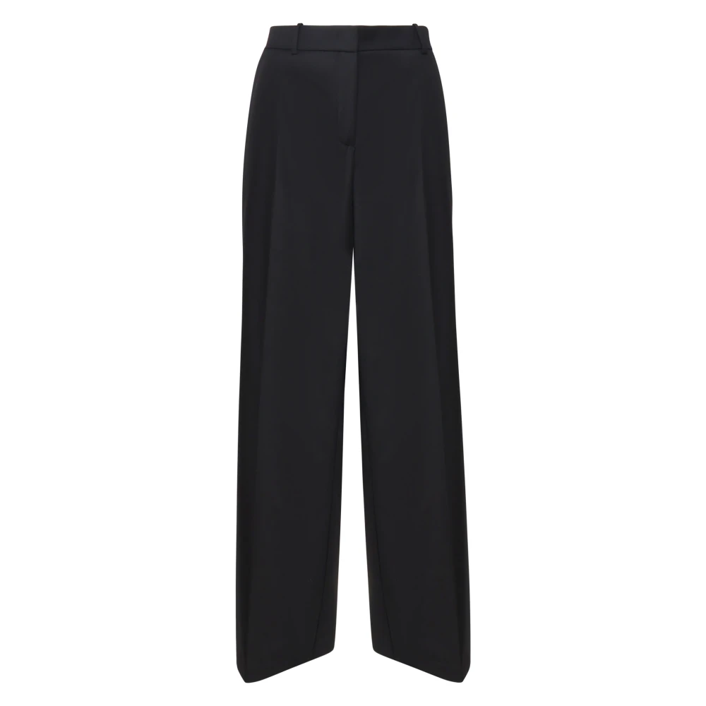 Pinko Zwarte Wollen Blend Broek Black Dames