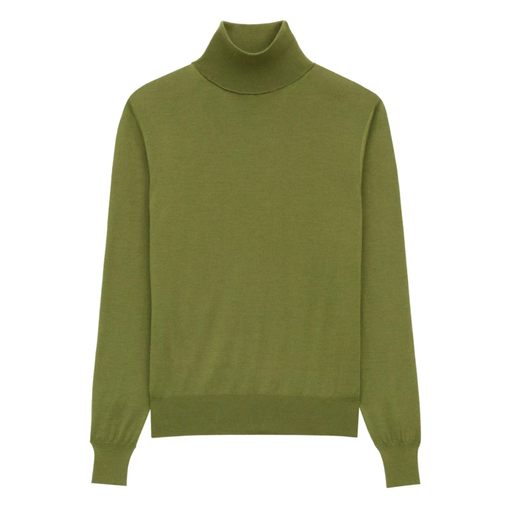 Saint Laurent Men's Green Turtleneck Jumper - Turtlenecks - L - Knitwear