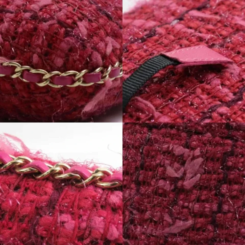 Chanel Vintage Pre-owned Fabric shoulder-bags Pink Dames