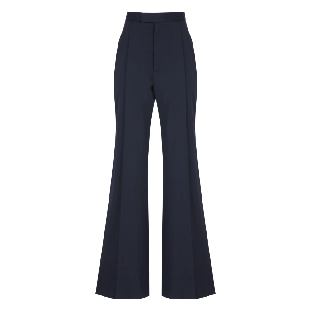 Vivienne Westwood Wide Leg Trousers Lana Blu Navy 42 Donna - Immagine 3