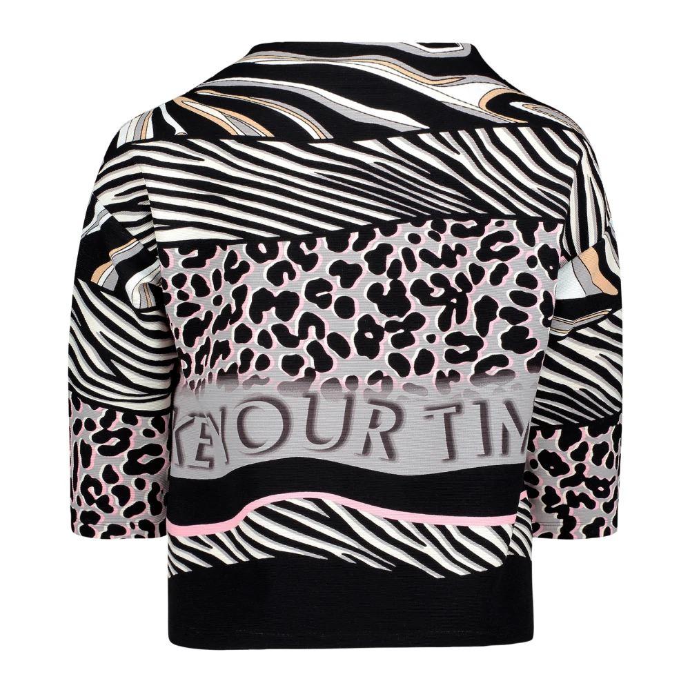 Betty Barclay Animal Print Sweatpullover met Kelchkragen Multicolor Dames