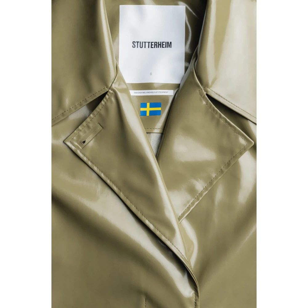 Stutterheim Opal Regen Trenchcoat Green Dames