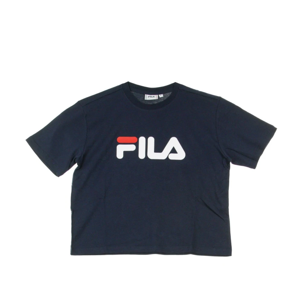 Fila Zwart Iris Cropped Tee Dames T-shirt Black Dames