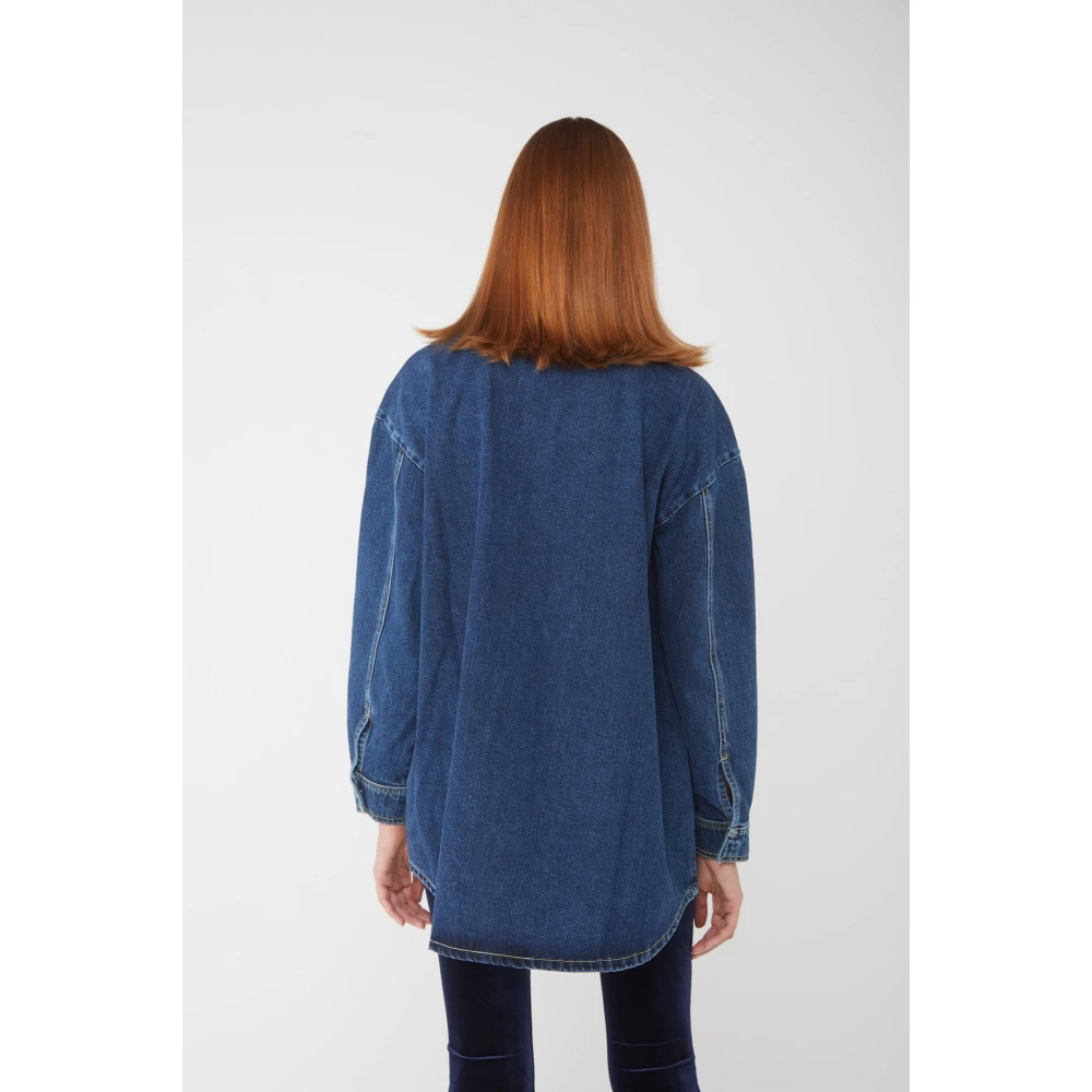 Icon Denim Eva Shirt Blue Dames