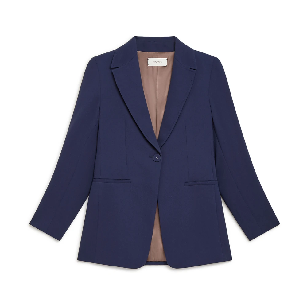 Maliparmi Sablé Crepe Jacket Blue Dames