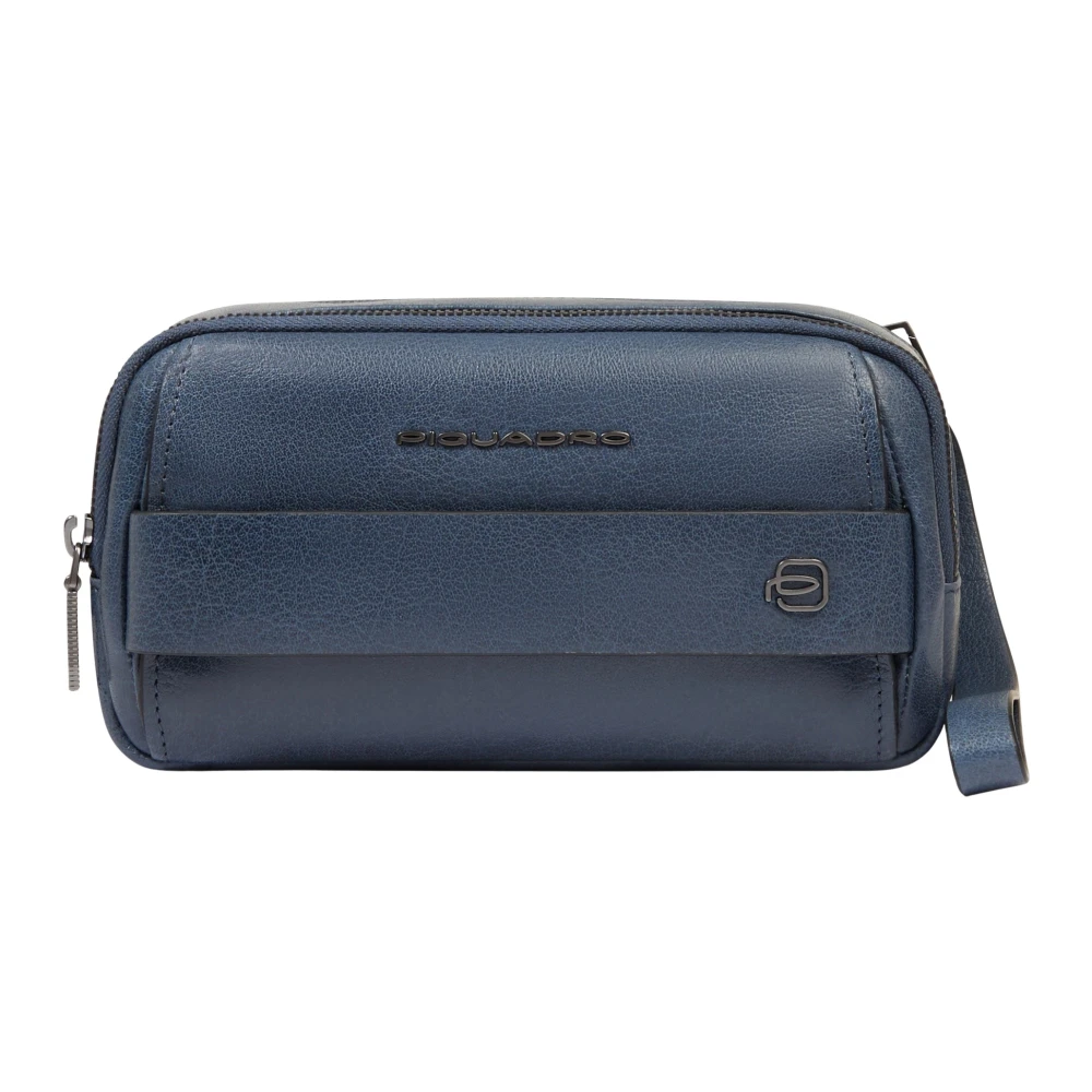 Piquadro Homme Bleu Sacs, Taille: One Size Pochette En Cuir
