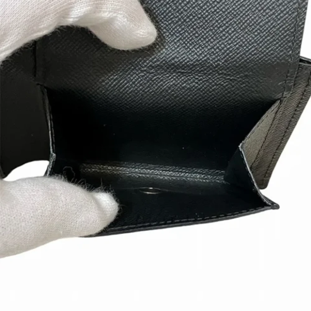 Louis Vuitton Vintage Pre-owned Leather wallets Black Dames