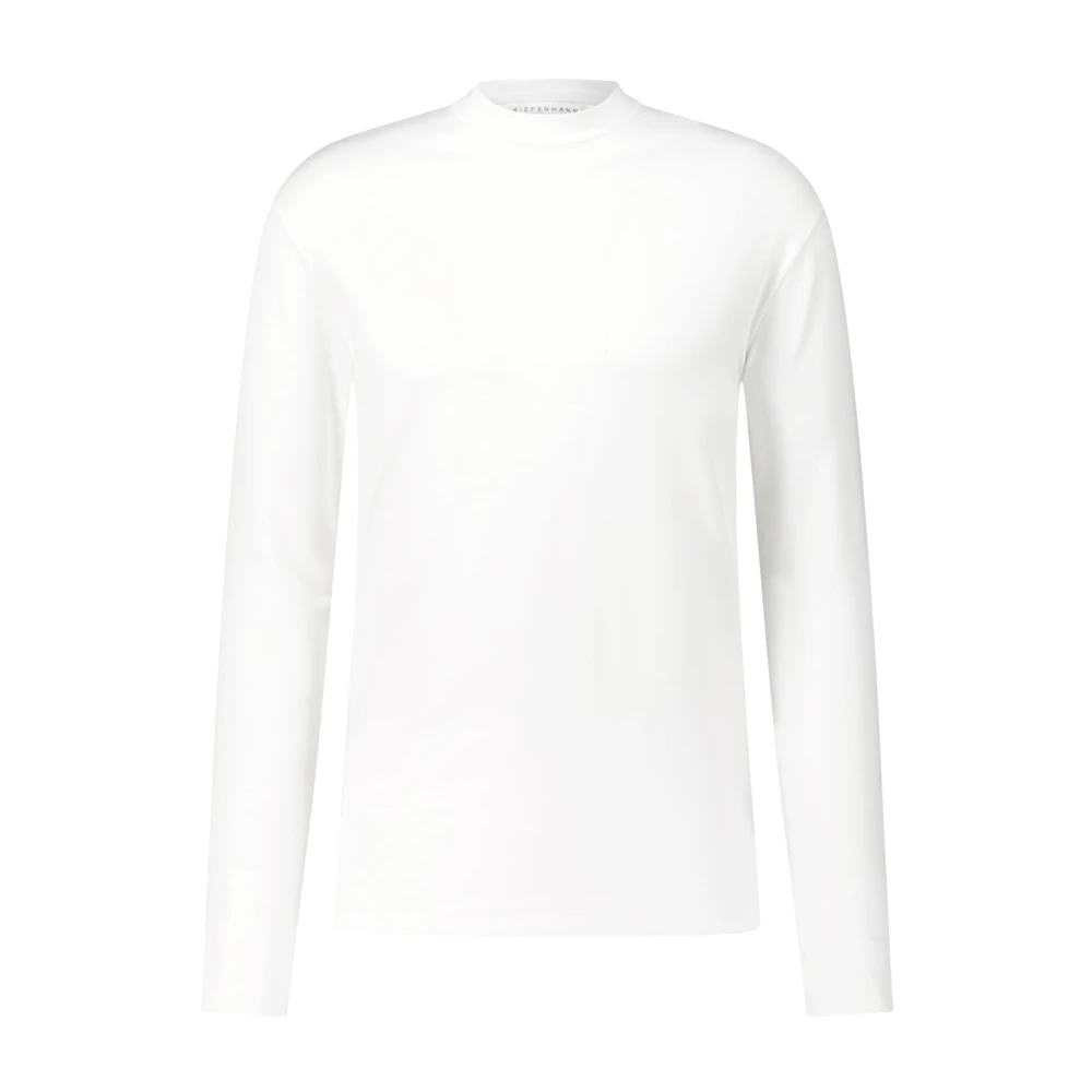 Kiefermann Katoenen Longsleeve veelzijdig en comfortabel White Heren