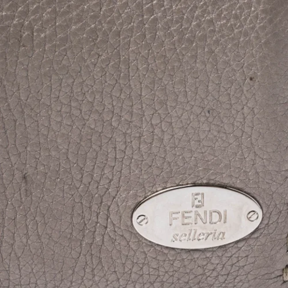 Fendi Vintage Pre-owned Leather wallets Gray Dames