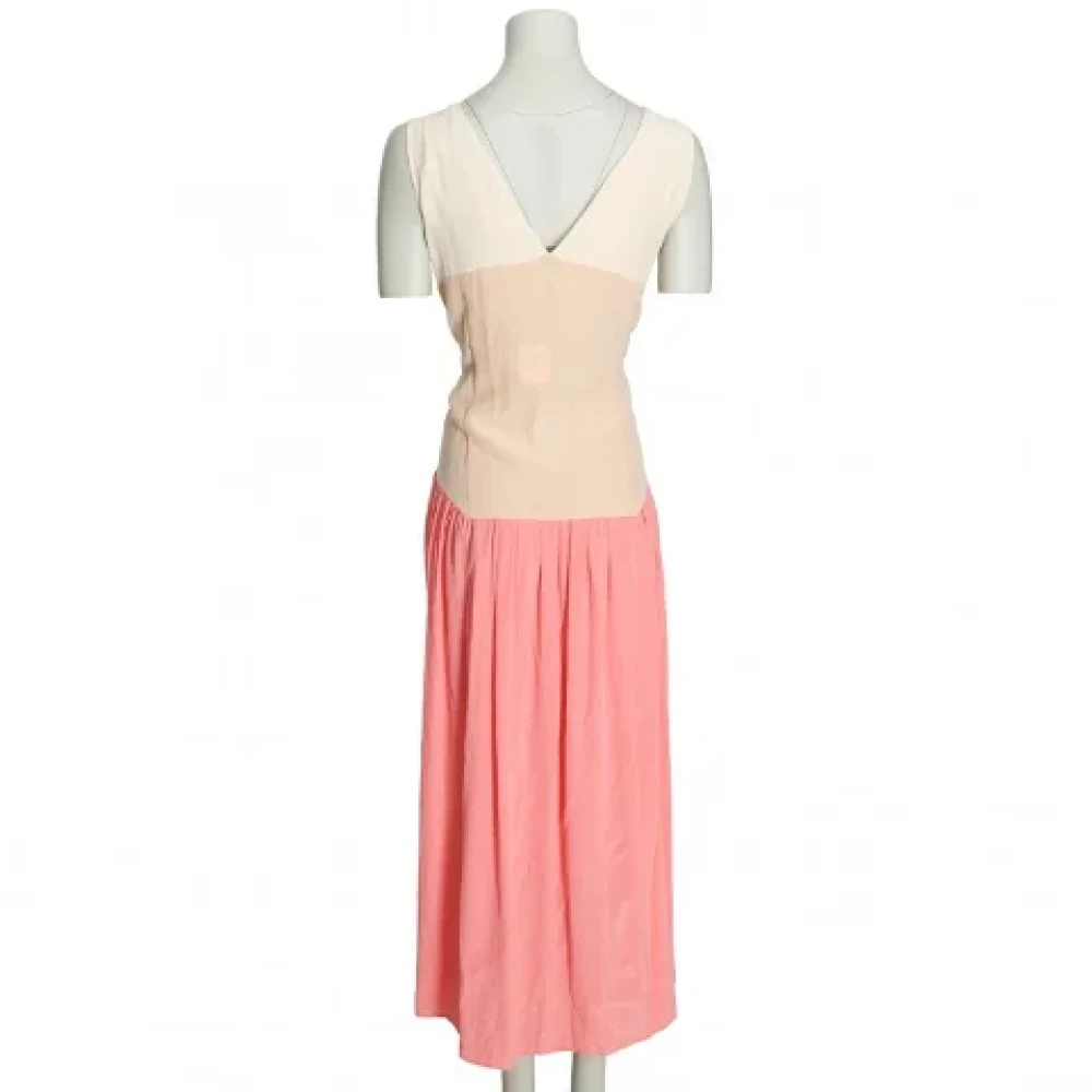 Miu Pre-owned Silk dresses Pink Dames