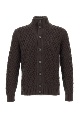 Cable Buttoned Cardigan