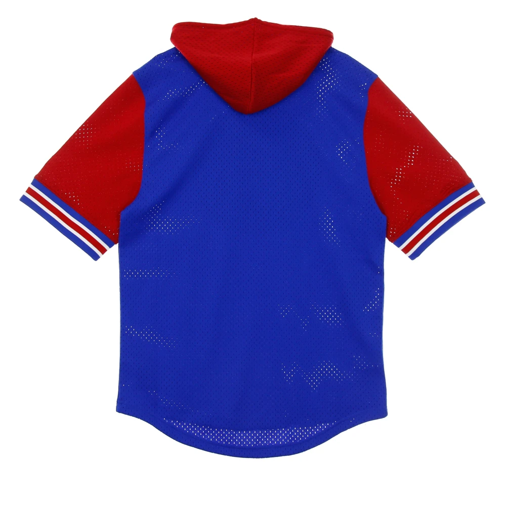 Mitchell & Ness NBA Buzzer Beater Mesh Hoody Blue Heren