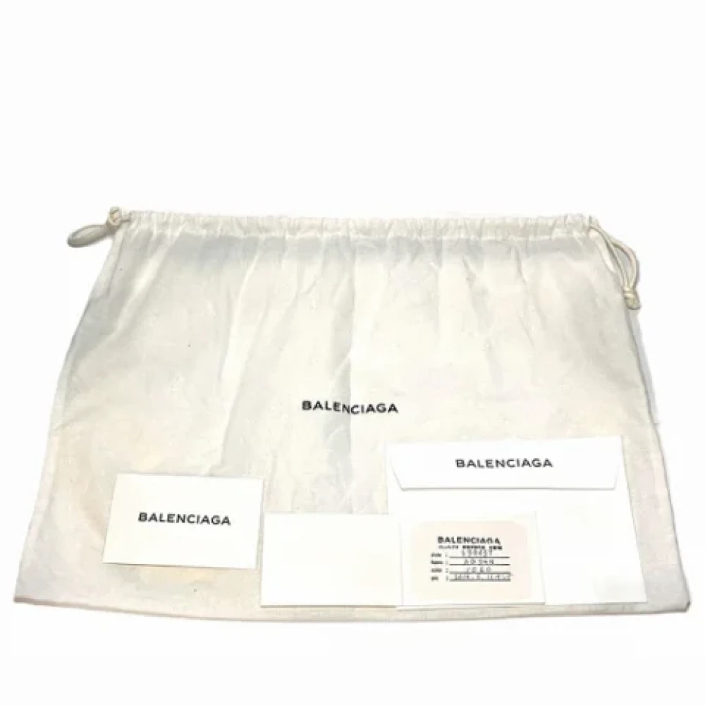 Balenciaga Vintage Pre-owned Canvas balenciaga-bags Beige Dames