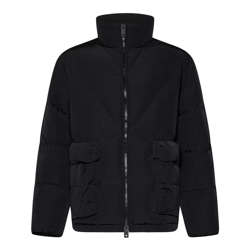 Emporio Armani Zwarte Gewatteerde Pufferjas Black Heren
