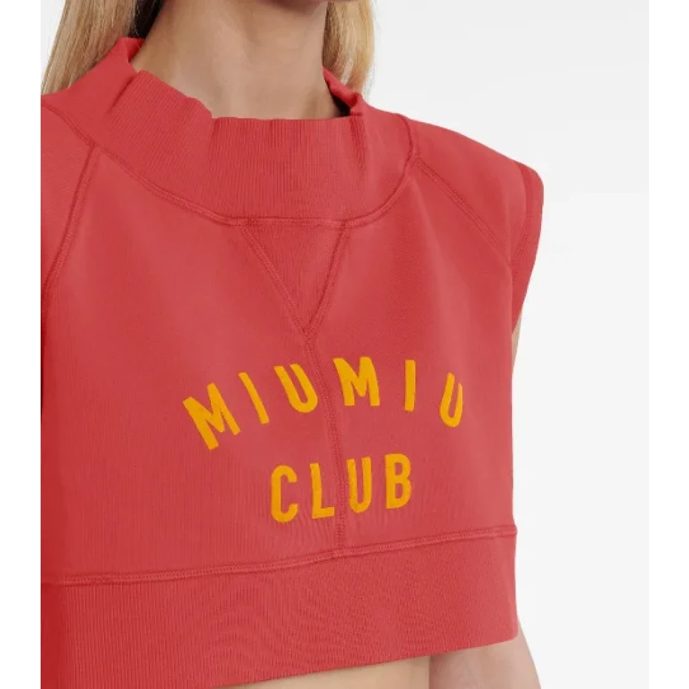 Miu Pre-owned Cotton tops Red Dames