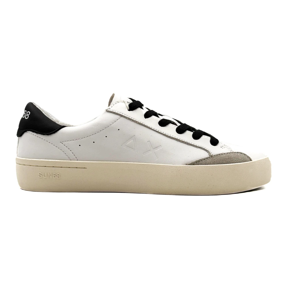 Sun68 Vita Street Sneakers Vår Sommar 2025 White, Herr