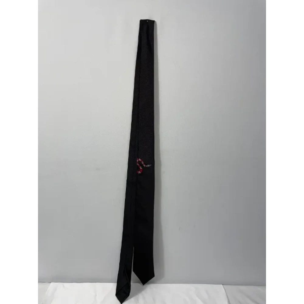 Gucci Vintage Pre-owned Silk home-office Black Dames