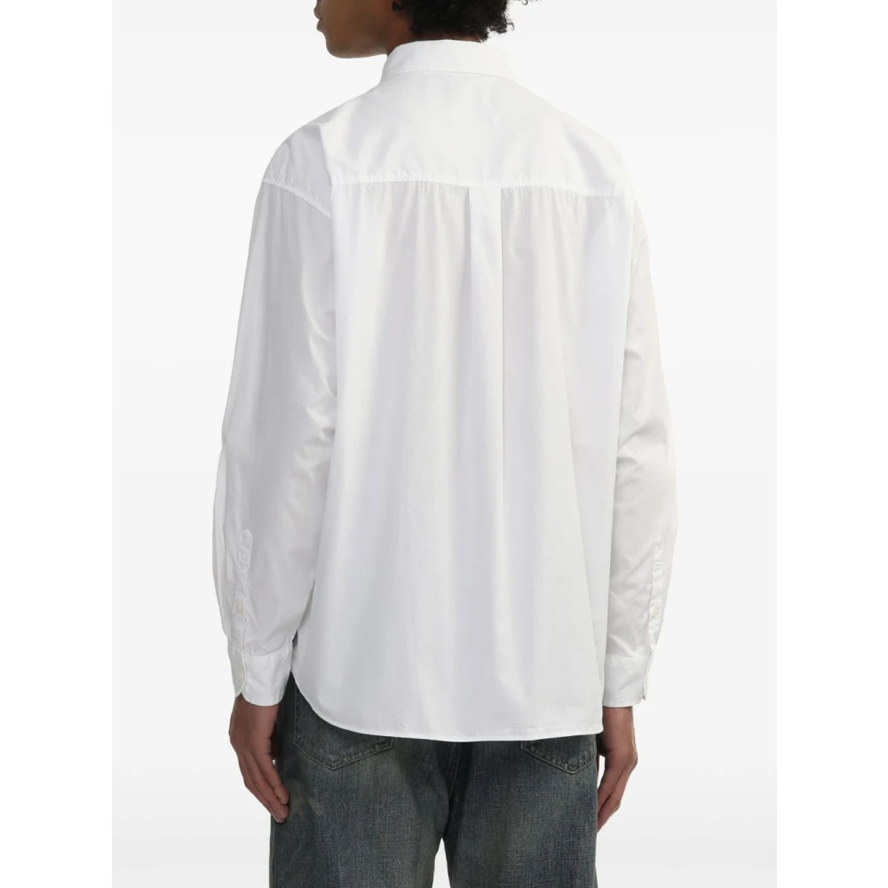 Yohji Yamamoto Wit Overhemd Stijlvol Minimalistisch Ontwerp White Heren