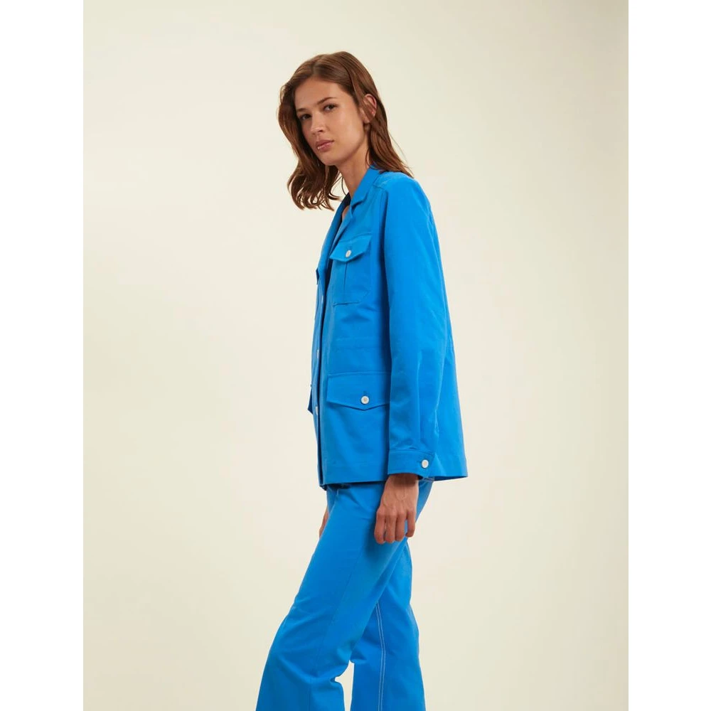 Ines De La Fressange Paris Kobaltblauwe Safarijas Blue Dames
