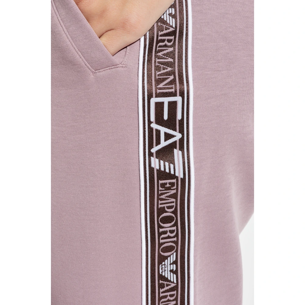 Emporio Armani EA7 Trainingspak set: sweatshirt en broek Purple Dames