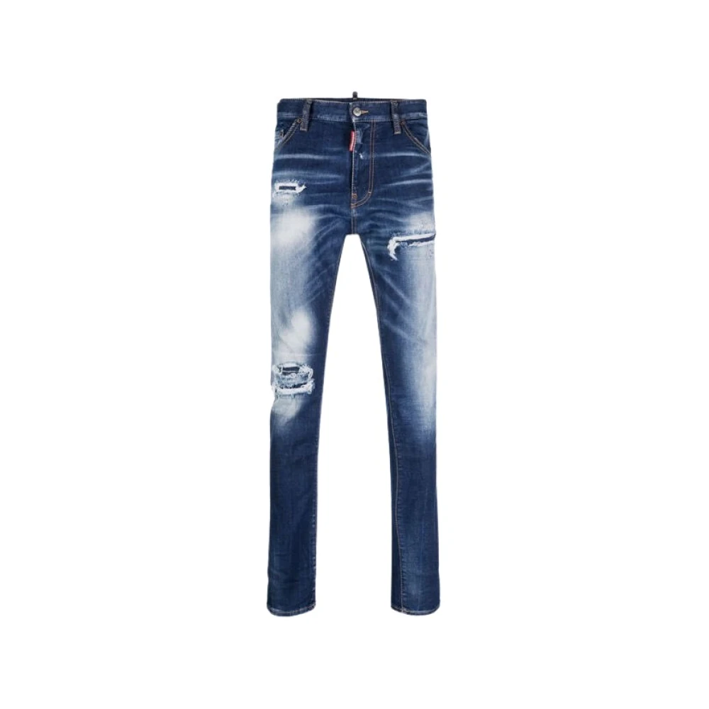 Dsquared2 5 Pockets Pant Blue Heren