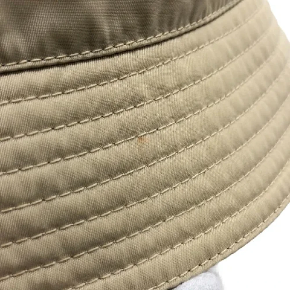 Prada Vintage Pre-owned Fabric hats Beige Unisex