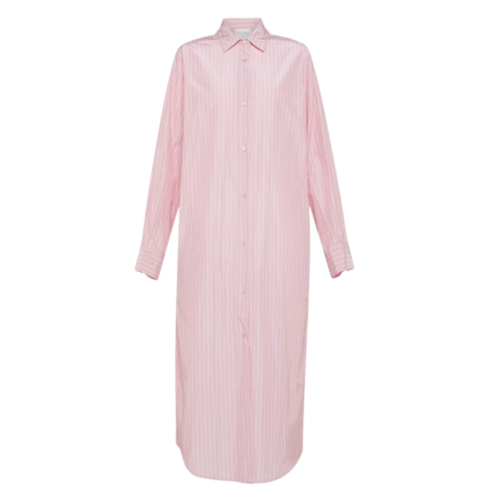 Forte Forte Randig taffeta skjortklänning Pink, Dam